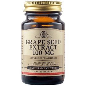 SOLGAR Grape Seed Extract 100mg 30 Herbal Capsules