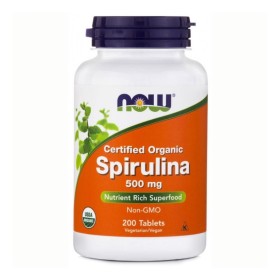 Now Spirulina 500mg για Ενέργεια & Τόνωση 200 Κάψουλες Now Spirulina 500mg για Ενέργεια & Τόνωση 200 Κάψουλες