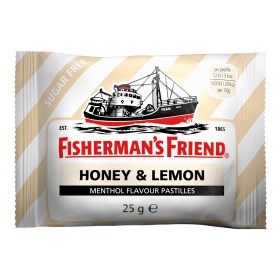 Fishermans Friend Original Καραμέλες για τον Πονόλαιμο με Mέλι & Λεμόνι 25g