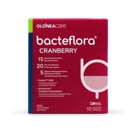 Olonea Bacteflora Cranberry για την Προστασία του Ουροποιητικού Συστήματος με Προβιοτικά Πρεβιοτικά Μεταβιοτικά & Φυτοσωμιακό Εκχύλισμα Cranberry 10 Κάψουλες Olonea Bacteflora Cranberry για την Προστασία του Ουροποιητικού Συστήματος με Προβιοτικά Πρεβιοτικά Μεταβιοτικά & Φυτοσωμιακό Εκχύλισμα Cranberry 10 Κάψουλες