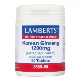 Lamberts Korean Ginseng 1200mg Συμπλήρωμα για Ευεξία 60 Ταμπλέτες