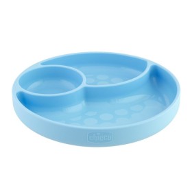 Chicco Πιάτο Σιλικόνης με Χωρίσματα & Βεντούζα 12m+ 1 Τεμάχιο