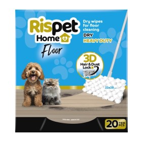 Rispet Home Floor Στεγνά Πανάκια Καθαρισμού Πατώματος Ανταλλακτικά 20 Τεμάχια