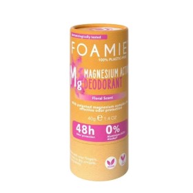 FOAMIE Magnesium Active Deodorant 48h Floral Scent Αποσμητικό 48ωρης Προστασίας με  Λουλουδένιο Άρωμα σε Μορφή Στικ 40g