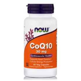 NOW CoQ10 30mg Vegeterian Συμπλήρωμα Ενίσχυσης του Καρδιαγγειακού Συστήματος 60 Φυτικές Κάψουλες