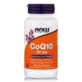 Now Coq10 30mg Vegeterian Συμπλήρωμα Ενίσχυσης του Καρδιαγγειακού Συστήματος 60 Φυτικές Κάψουλες