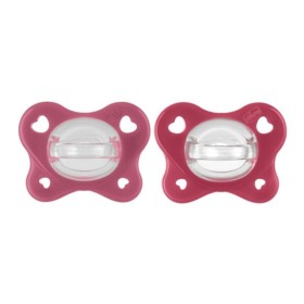 Chicco PhysioForma Dual Soft Πιπίλα Σιλικόνης Ροζ/Κόκκινο 16-36m 2 Τεμάχια