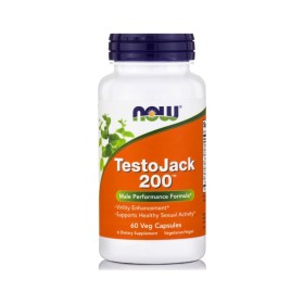NOW TestoJack 200 Συμπλήρωμα  για Αύξηση της Τεστοστερόνης 60 Μαλακές Κάψουλες