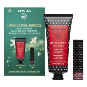 Apivita Promo Touch & Kiss Jasmine Ενυδατική Κρέμα Χεριών με Γιασεμί & Πρόπολη 50ml & Lipcare με Φραγκοστάφυλλο 4.4g