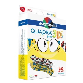 Master Aid Quadra 3D Boys 78x20mm & 78x26mm Αυτοκόλλητα Επιθέματα για Αγόρια 20 Τεμάχια Master Aid Quadra 3D Boys 78x20mm & 78x26mm Αυτοκόλλητα Επιθέματα για Αγόρια 20 Τεμάχια