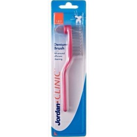 JORDAN Clinic Denture Brush Artificial Denture Brush in Pink Color 1 Piece