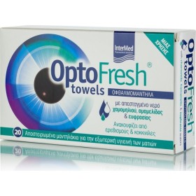 INTERMED Optofresh Towels Οφθαλμομάντηλα 20 Τεμάχια