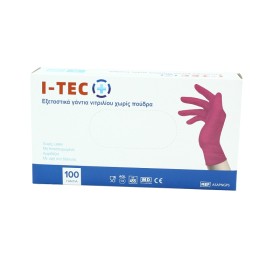 I-Tec Εξεταστικά Γάντια Νιτριλίου χωρίς Πούδρα Ροζ 100τμχ (Small) I-Tec Εξεταστικά Γάντια Νιτριλίου χωρίς Πούδρα Ροζ 100τμχ (Small)