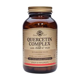 Solgar Quercetin Complex With Ester-C Plus για Αντιμετώπιση των Αλλεργιών 100 Φυτικές Κάψουλες Solgar Quercetin Complex With Ester-C Plus για Αντιμετώπιση των Αλλεργιών 100 Φυτικές Κάψουλες