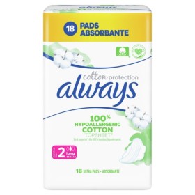 ALWAYS Cotton Protection Ultra Normal Napkins with Wings 18 Pieces