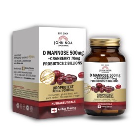 JOHN NOA Liposal D Mannose 500mg & Cranberry & Probiotics Λιποσωμιακό 30 Φυτικές Κάψουλες