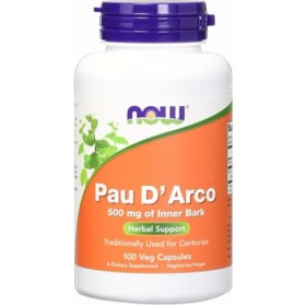 Now Pau D Αrco 500mg συμπλήρωμα για την Ενίσχυση του Ανοσοποιητικού & του Εντέρου 100 Φυτικές Κάψουλες Now Pau D Αrco 500mg συμπλήρωμα για την Ενίσχυση του Ανοσοποιητικού & του Εντέρου 100 Φυτικές Κάψουλες