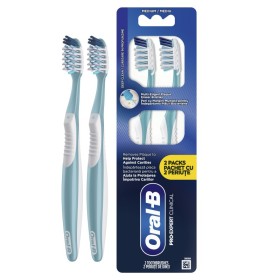 Oral-B Cross Action Pro-Clean Clinical Οδοντόβουρτσα Μέτρια 2 Τεμάχια