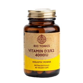 Bio Tonics Premium Vitamin D3/K2 4000IU Σύμπλεγμα Βιταμινών D3&K2 40 Κάψουλες Bio Tonics Premium Vitamin D3/K2 4000IU Σύμπλεγμα Βιταμινών D3&K2 40 Κάψουλες