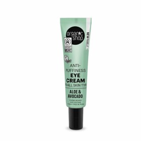 Organic Shop Κρέμα Ματιών κατά των Πρηξιμάτων για Όλες τις Επιδερμίδες με Αλόη & Αβοκάντο 30ml