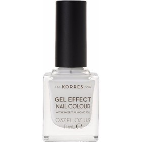KORRES Gel Effect Nail Colour Blanc White No 1 11ml