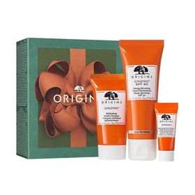 Origins Promo Brilliant Bests Ginzing Energy Boosting Tinted Moisturizer Spf40 Ενυδατική Κρέμα για Λάμψη 50ml & Refreshing Scrub Cleanser 30ml & Brightening Eye Cream 5ml