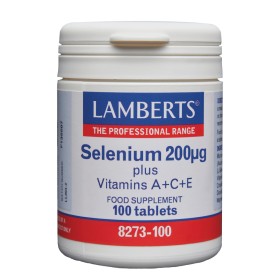 Lamberts Selenium 200mg Συμπλήρωμα με Σελήνιο & Βιταμίνες A,C & Ε 100 Ταμπλέτες