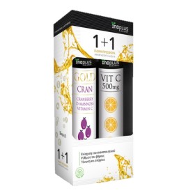 Inoplus Promo Gold Cran για την Υγεία του Ουροποιητικού 20 Αναβράζοντα Δισκία & Vitamin C 500mg 20 Αναβράζοντα Δισκία