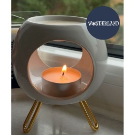 Sanko Promo Lunar Wax Melt Diffuser Δοχείο Καύσης Κεριού & Δώρο Wonderland Melomakarono Αρωματικό Κερί Καύσης 75g Sanko Promo Lunar Wax Melt Diffuser Δοχείο Καύσης Κεριού & Δώρο Wonderland Melomakarono Αρωματικό Κερί Καύσης 75g