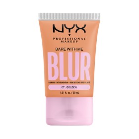 ΝΥΧ PROFESSIONAL MAKE UP Bare With Me Blur Tint Foundation με Ματ Αποτέλεσμα 07 Golden 30ml