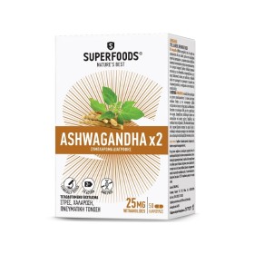 SuperFoods Ashwagandhax2 25mg για το Άγχος και Εσωτερική Ισορροπία 50 Κάψουλες