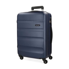 Roll Road Flex Navy Blue Βαλίτσα Μεσαίου Μεγέθους Χρώμα Μπλε 46x65x25cm Roll Road Flex Navy Blue Βαλίτσα Μεσαίου Μεγέθους Χρώμα Μπλε 46x65x25cm