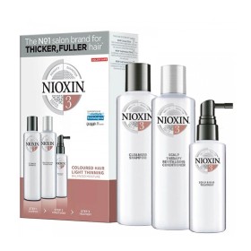NIOXIN Promo System 3 Colored Hair Light Thinning Shampoo Σαμπουάν 150ml & Conditioner 150ml & Treatment 50ml