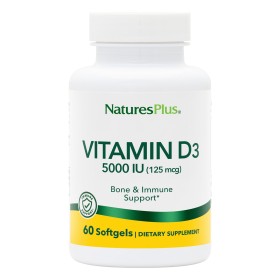 Natures Plus Vitamin D3 5000iu 60 Μαλακές Κάψουλες Natures Plus Vitamin D3 5000iu 60 Μαλακές Κάψουλες