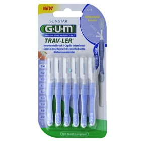 GUM Interdental Brushes Trav-Ler 1312 0.6mm 6 Pieces
