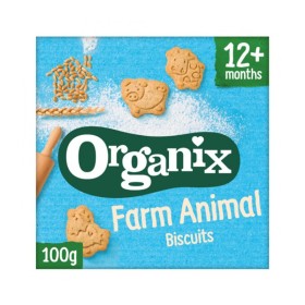 Organix Bio Μπισκότα σε Σχήμα Ζωάκια από 12m+ 100g