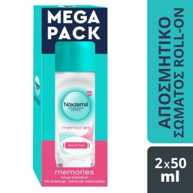 Noxzema Promo Deo Roll On Memories Γυναικείο Αποσμητικό  2x50ml