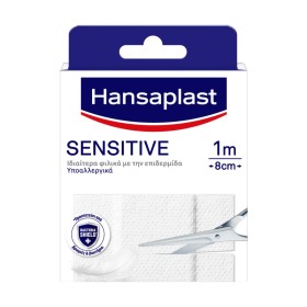 Hansaplast Sensitive Plaster Επιθέματα Που Καλύπτουν & Προστατεύουν Μικρές Πληγές 1mx8cm 1 Τεμάχιο Hansaplast Sensitive Plaster Επιθέματα Που Καλύπτουν & Προστατεύουν Μικρές Πληγές 1mx8cm 1 Τεμάχιο