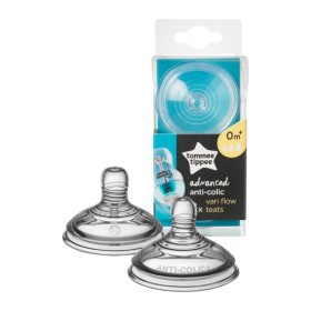 Tommee Tippee Θηλές Σιλικόνης Advanced Anti-Colic Μεταβλητής Ροής με Κοπή σε Σχήμα Χ 0m+ 2 Τεμάχια Tommee Tippee Θηλές Σιλικόνης Advanced Anti-Colic Μεταβλητής Ροής με Κοπή σε Σχήμα Χ 0m+ 2 Τεμάχια