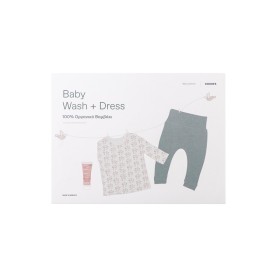 KORRES Baby Wash+ Dress Παντελόνι 3-6m & Μπλουζάκι 3-6m & Βρεφικό Αφρόλουτρο & Σαμπουάν 20ml