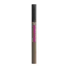 NYX PROFESSIONAL MAKE UP Zero to Brow Longwear Gel Ash Brown Διπλό Απλικατέρ Φρυδιών 2ml