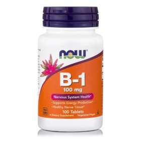 Now B-1 100mg Συμπλήρωμα με Βιταμίνη Β-1 για Ενέργεια 100 Ταμπλέτες