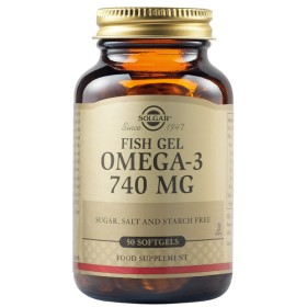 SOLGAR Omega-3 Fish Gel 740mg 50 Μαλακές Κάψουλες