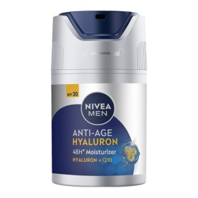 Nivea Men Hyaluron & Q10 Ενυδατική Κατά των Ρυτίδων με Spf30 50ml Nivea Men Hyaluron & Q10 Ενυδατική Κατά των Ρυτίδων με Spf30 50ml