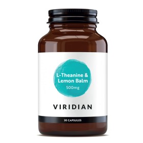 Viridian L-Theanine & Lemon Balm 500mg για το Νευρικό Σύστημα 30 Κάψουλες