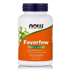 NOW Feverfew 400mg Pain & Fever Supplement 100 Herbal Capsules