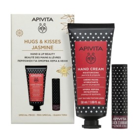 Apivita Promo Hugs & Kisses Jasmine Ενυδατική Κρέμα Χεριών με Γιασεμί & Πρόπολη 50ml & Lipcare με Φραγκοστάφυλλο 4,4g