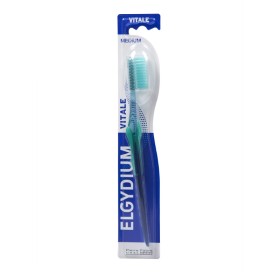 ELGYDIUM Vitale Medium Οδοντόβουρτσα Μέτρια με Αντιολισθητική Λαβή  Χρώμα Μπλε 1 Τεμάχιο