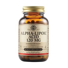 Solgar Alpha Lipoic Acid 120mg για Ενίσχυση του Ανοσοποιητικού 60 Φυτικές Κάψουλες