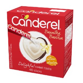 CANDEREL Sweetening Sticks With Vanilla Flavor 40 Sachets x 2g